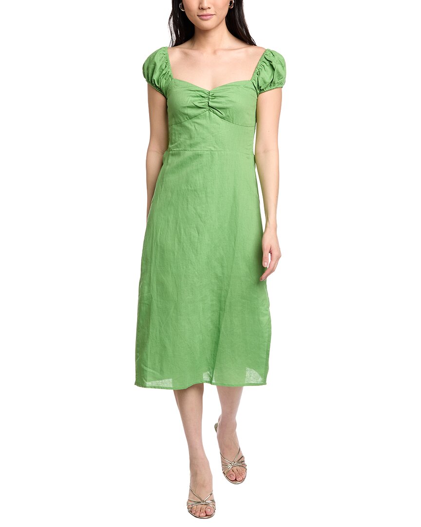 Lost + Wander Elia Linen-Blend Midi Dress