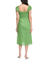 Lost + Wander Elia Linen-Blend Midi Dress