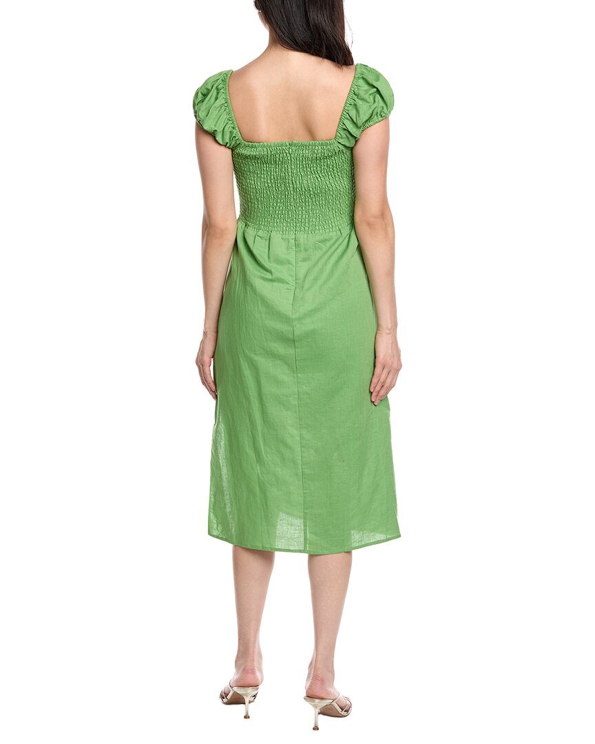 Lost + Wander Elia Linen-Blend Midi Dress
