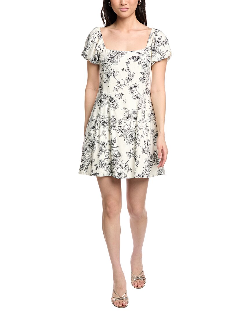 Lost + Wander Rose Haven Linen-Blend Mini Dress