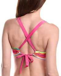 Pq Swim Crochet Trim Sporty Top