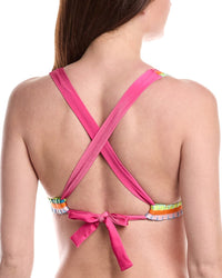 Pq Swim Crochet Trim Top