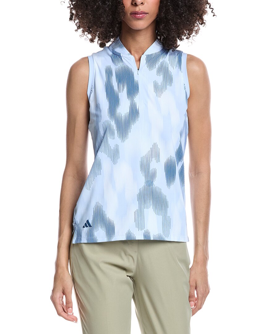 Adidas Ultimate Print Sleeveless Polo Shirt
