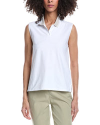 Adidas Beyond The Course Tank Crop Polo Shirt