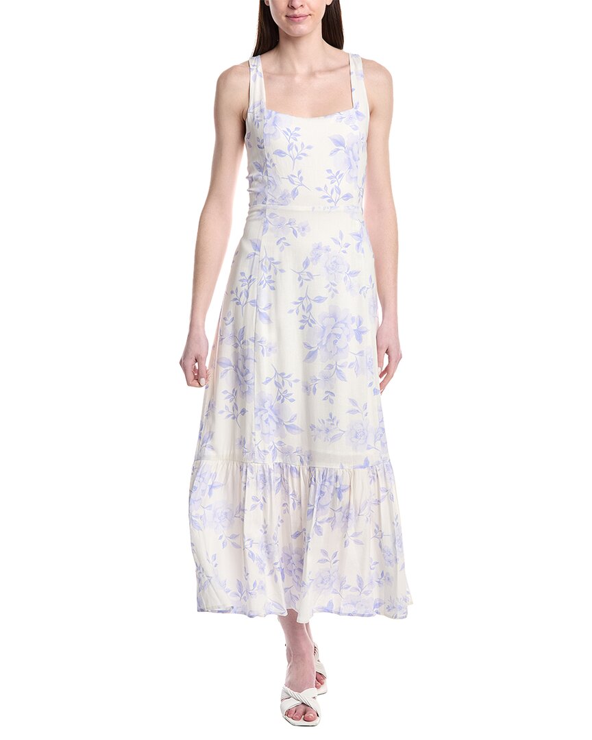 Saltwater Luxe Tank Linen-Blend Midi Dress