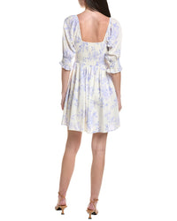 Saltwater Luxe Linen-Blend Mini Dress