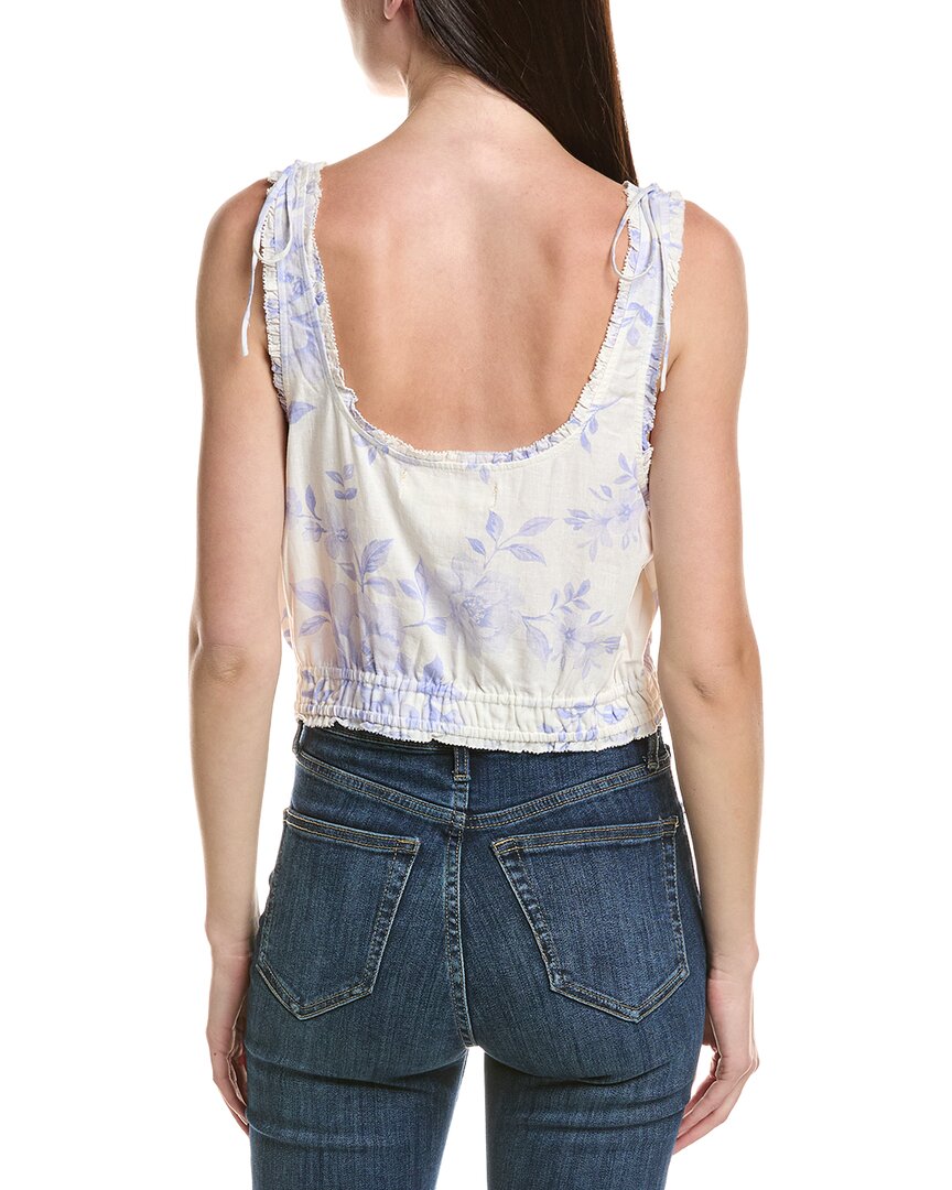 Saltwater Luxe Linen-Blend Floral Tank Top