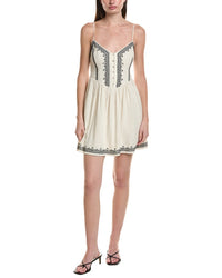 Saltwater Luxe Linen-Blend Tank Mini Dress