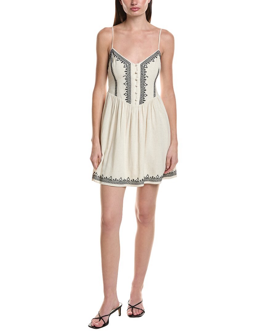 Saltwater Luxe Linen-Blend Tank Mini Dress