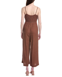 Saltwater Luxe Tank Linen-Blend Jumpsuit