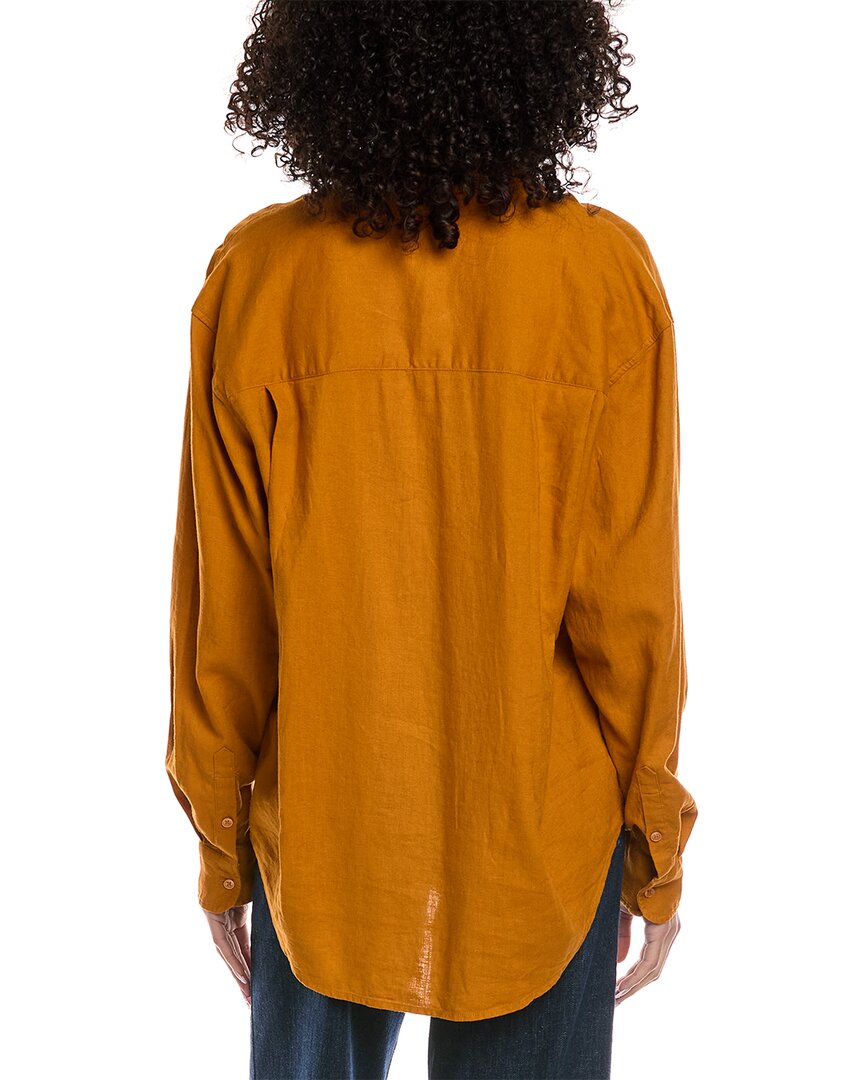 7 For All Mankind Linen-Blend Easy Shirt