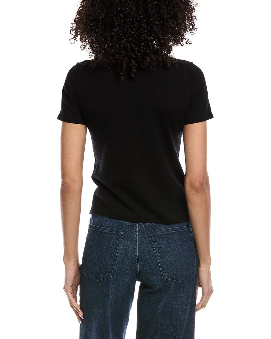 7 For All Mankind Mock Neck Wool-Blend Top