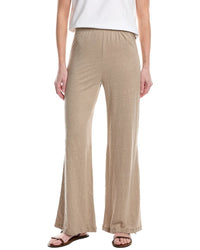Majestic Filatures Stretch Linen-Blend Wide-Leg Pant