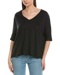 Majestic Filatures Stretch Linen-Blend Oversized T-Shirt
