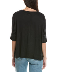 Majestic Filatures Stretch Linen-Blend Oversized T-Shirt