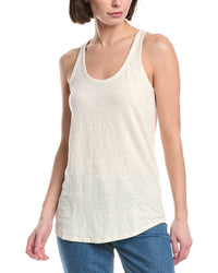 Majestic Filatures Linen-Blend Vintage Dye Tank Top