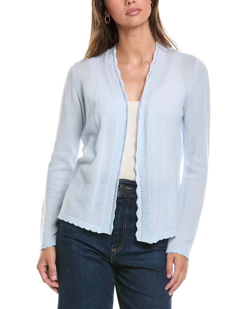 Alashan Cashmere Alashan Cashmere Leah Scallop Trim Cashmere Sweater