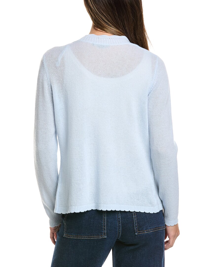 Alashan Cashmere Alashan Cashmere Leah Scallop Trim Cashmere Sweater