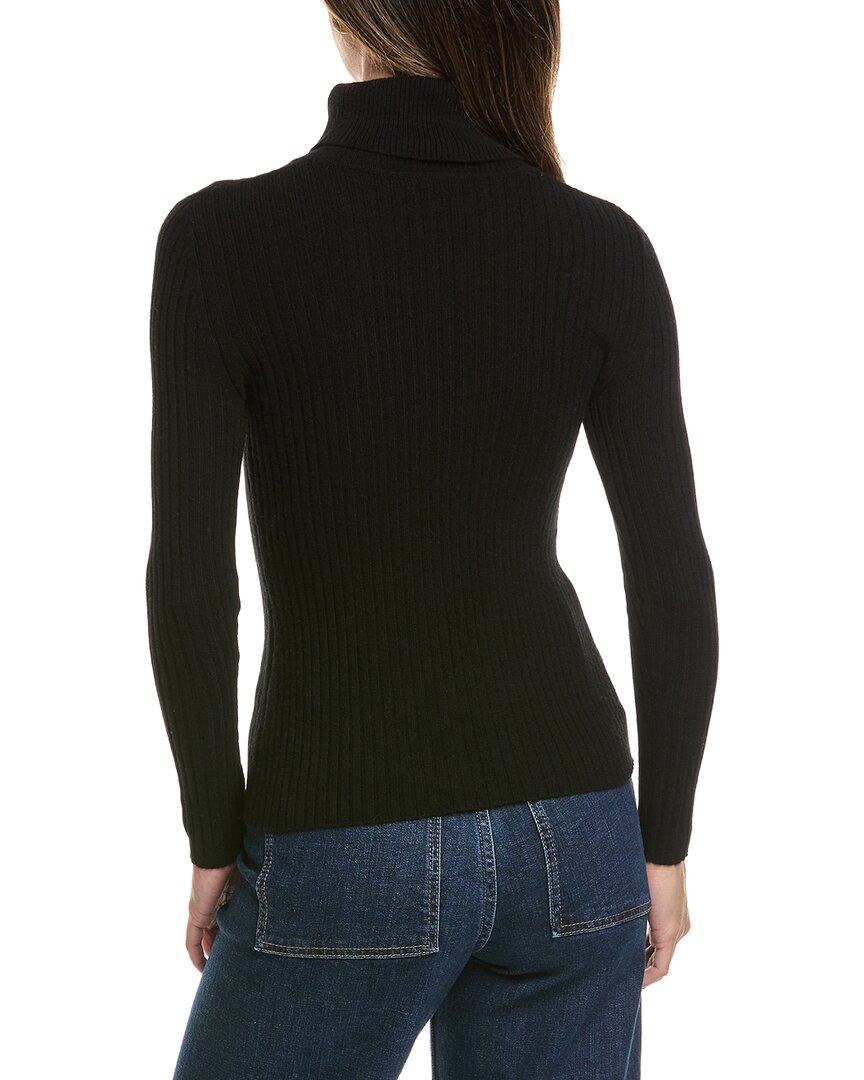 Alashan Cashmere Alashan Cashmere Ada Rib Fold Over Turtleneck Cashmere Sweater