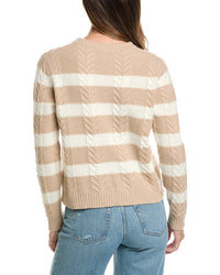 Alashan Cashmere Alashan Cashmere Stripe Cashmere & Angora-Blend Sweater