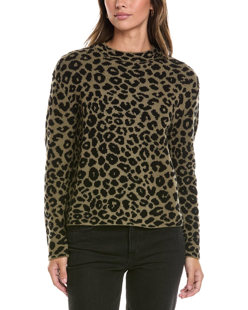 Alashan Cashmere Alashan Cashmere Sasha Leopard Crew Cashmere Sweater
