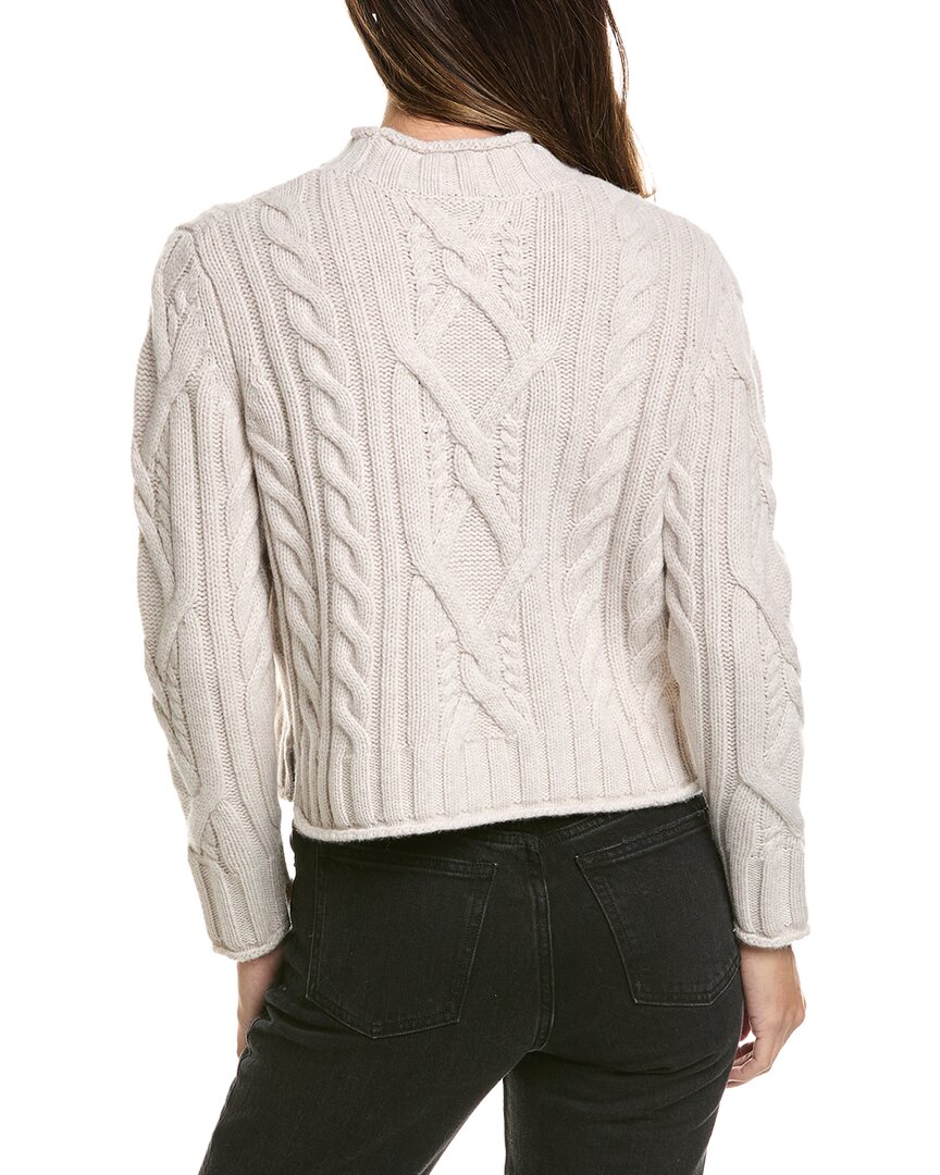 Alashan Cashmere Alashan Cashmere Breckenridge Cable Mock Neck Wool Sweater