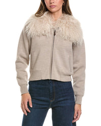 Alashan Cashmere Alashan Cashmere Shae Wool Bomber Jacket