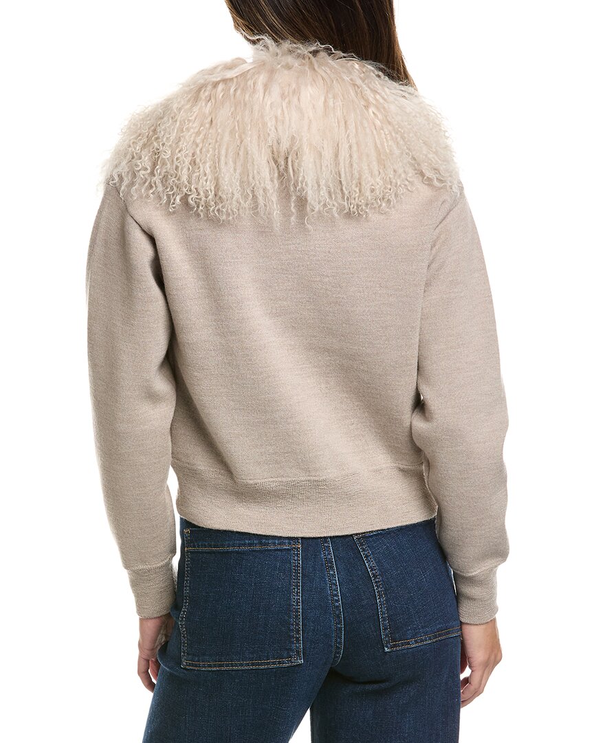 Alashan Cashmere Alashan Cashmere Shae Wool Bomber Jacket