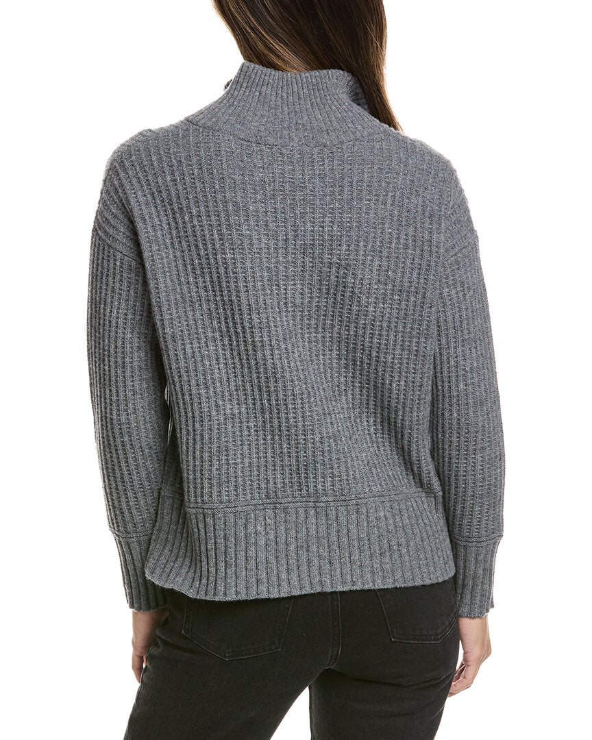 Alashan Cashmere Alashan Cashmere Morgan Textured 1/2-Zip Wool Sweater