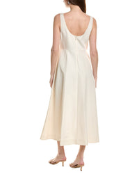 Lafayette 148 New York Bateau Silk & Linen-Blend Dress