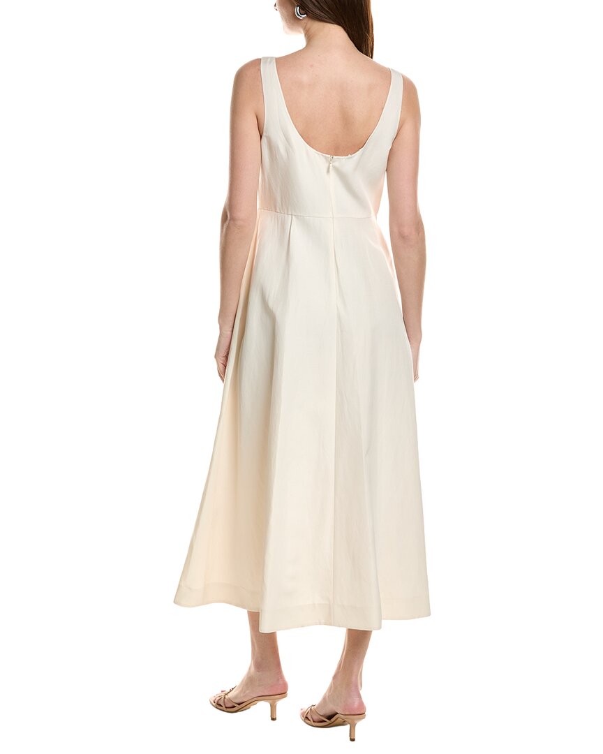 Lafayette 148 New York Bateau Silk & Linen-Blend Dress