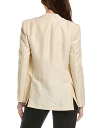 Lafayette 148 New York Peak Lapel Linen-Blend Blazer