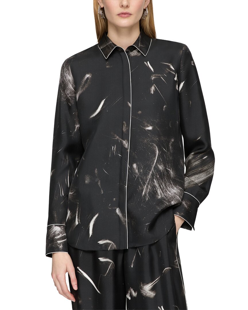 Lafayette 148 New York Petite Scottie Blouse