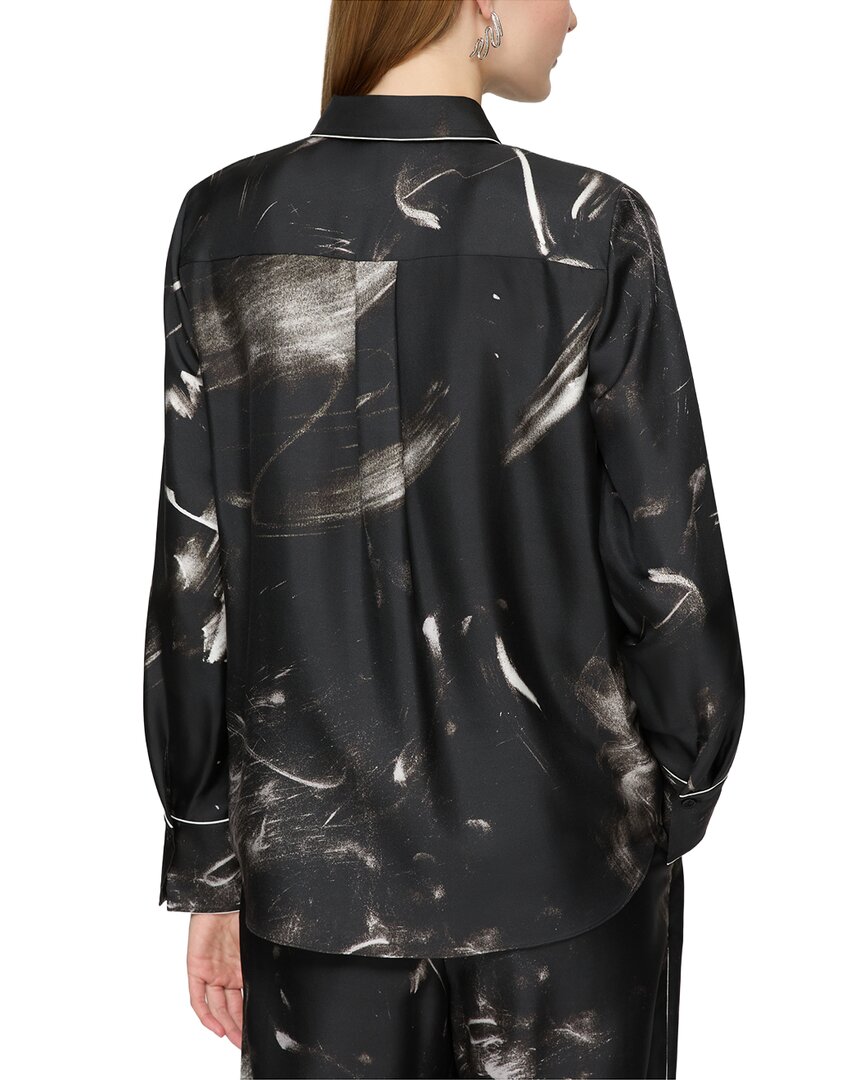 Lafayette 148 New York Petite Scottie Blouse