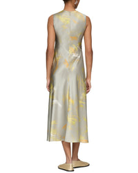 Lafayette 148 New York Pleat Front Asymmetric Dress