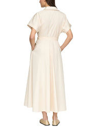 Lafayette 148 New York Petite Notch Lapel Shirtdress