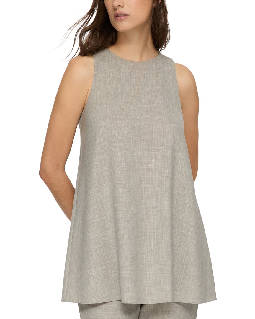 Lafayette 148 New York Plus Racerback Flared Hem Top