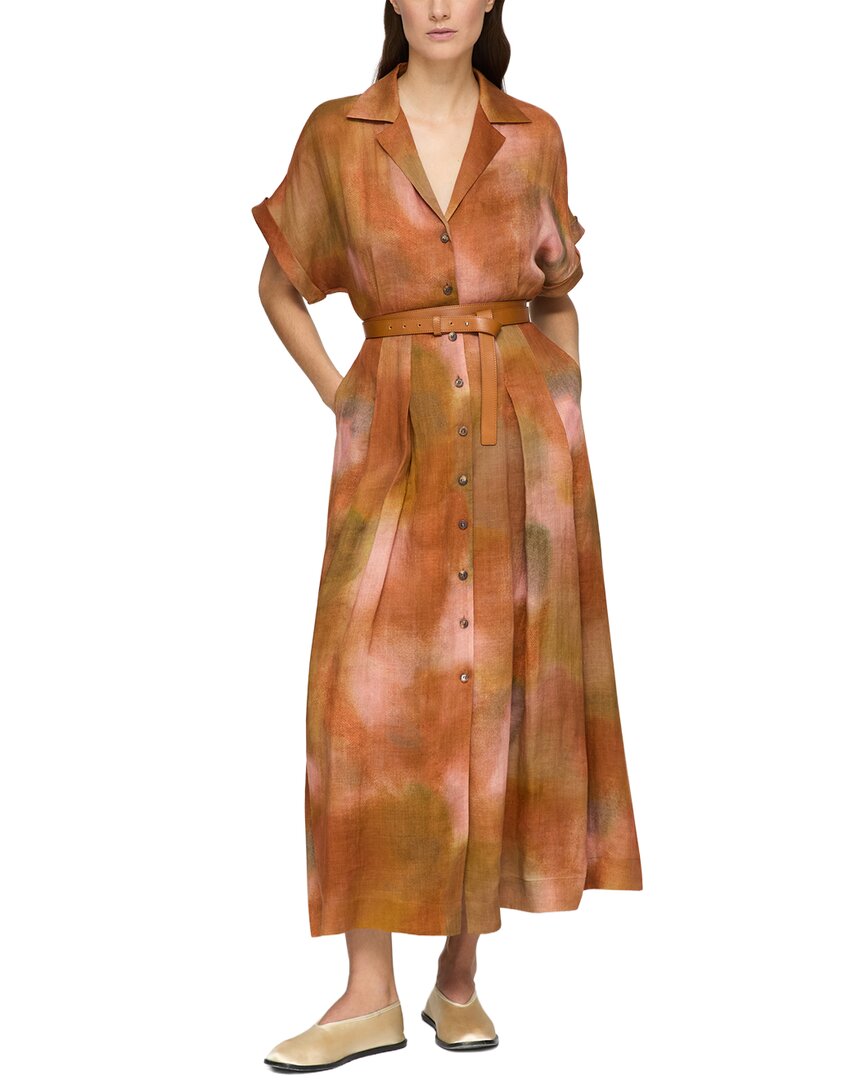 Lafayette 148 New York Notch Lapel Shirtdress