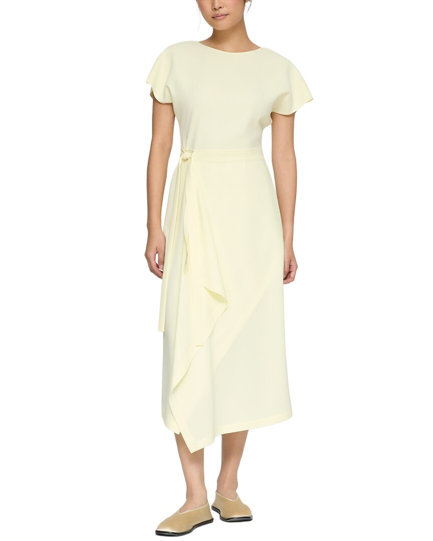 Lafayette 148 New York Petite Draped Side Tie Dress