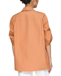 Lafayette 148 New York Tab Sleeve Popover Shirt