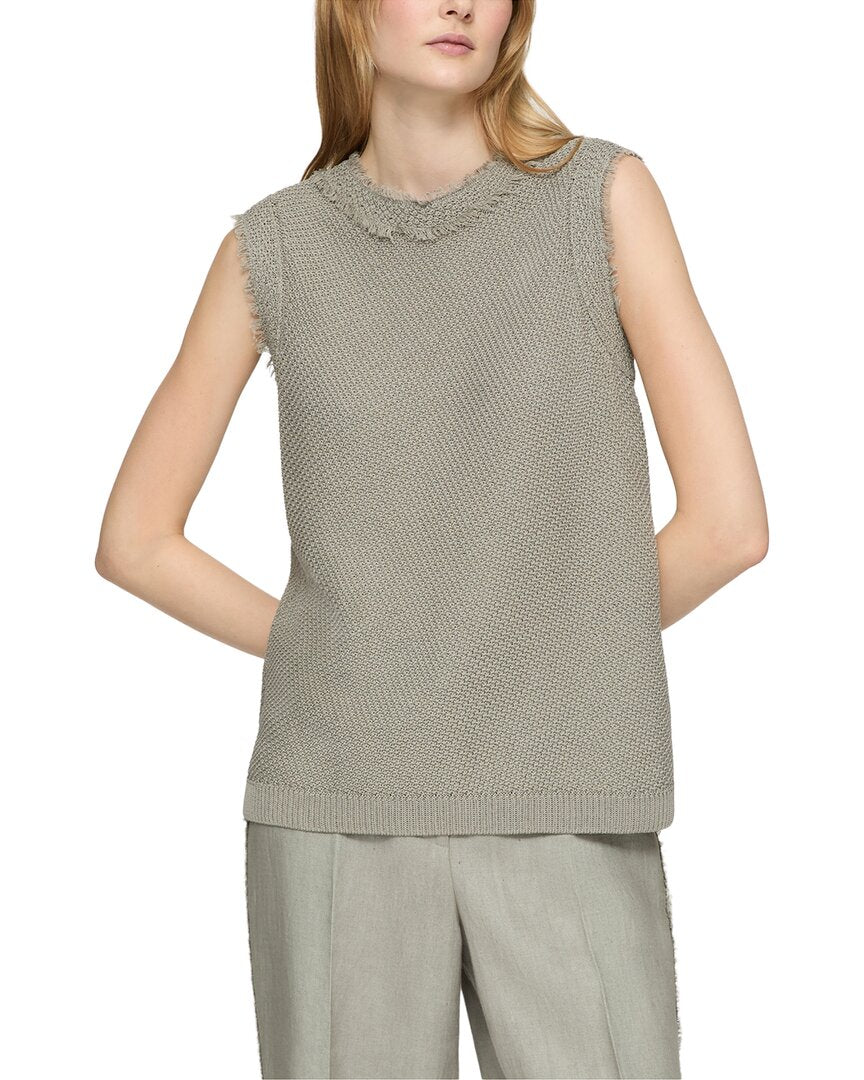 Lafayette 148 New York Petite Textured Stitch Top