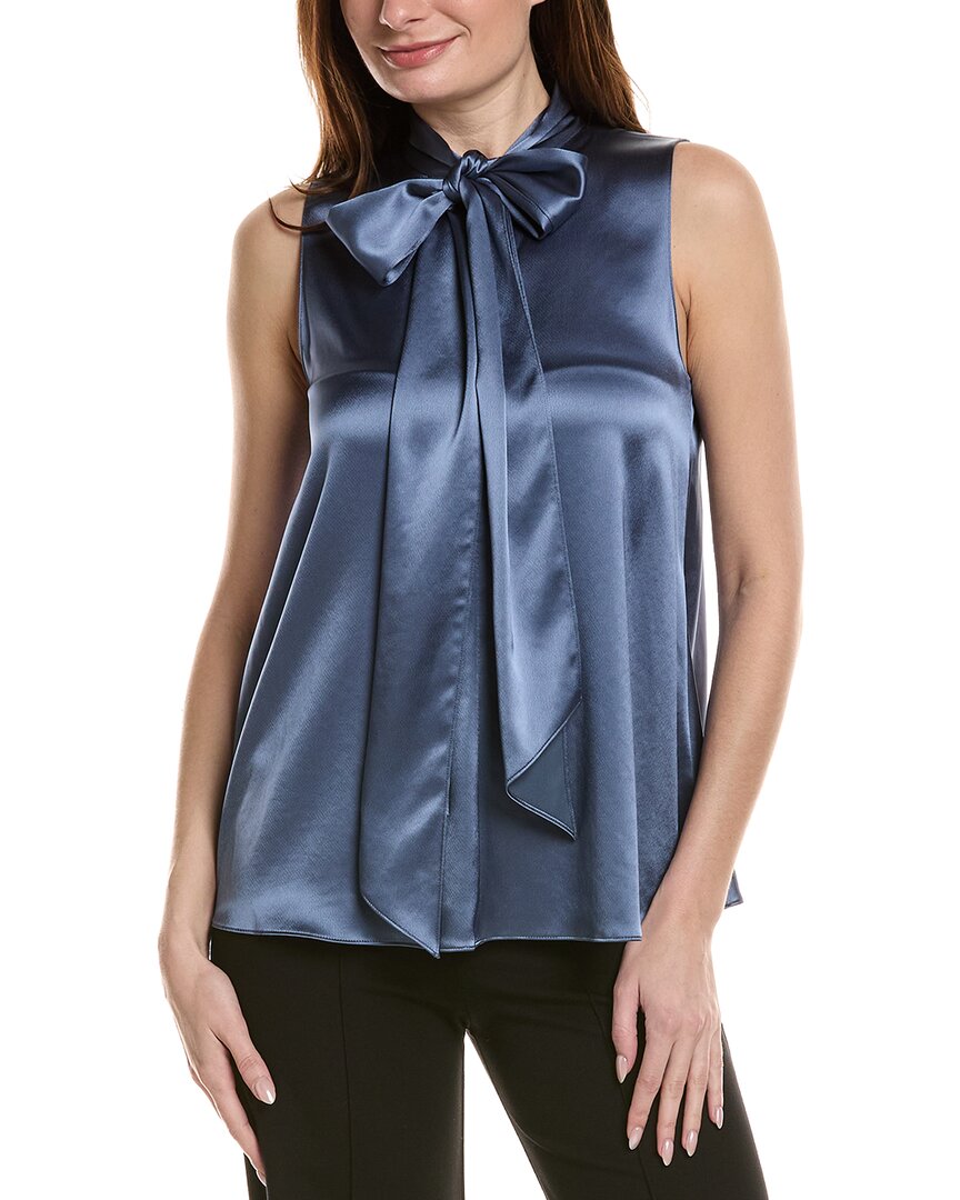 Lafayette 148 New York Scarf Collar Blouse