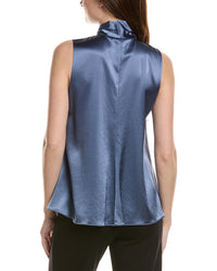 Lafayette 148 New York Scarf Collar Blouse