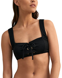 Reiss Dee Textured Bikini Top
