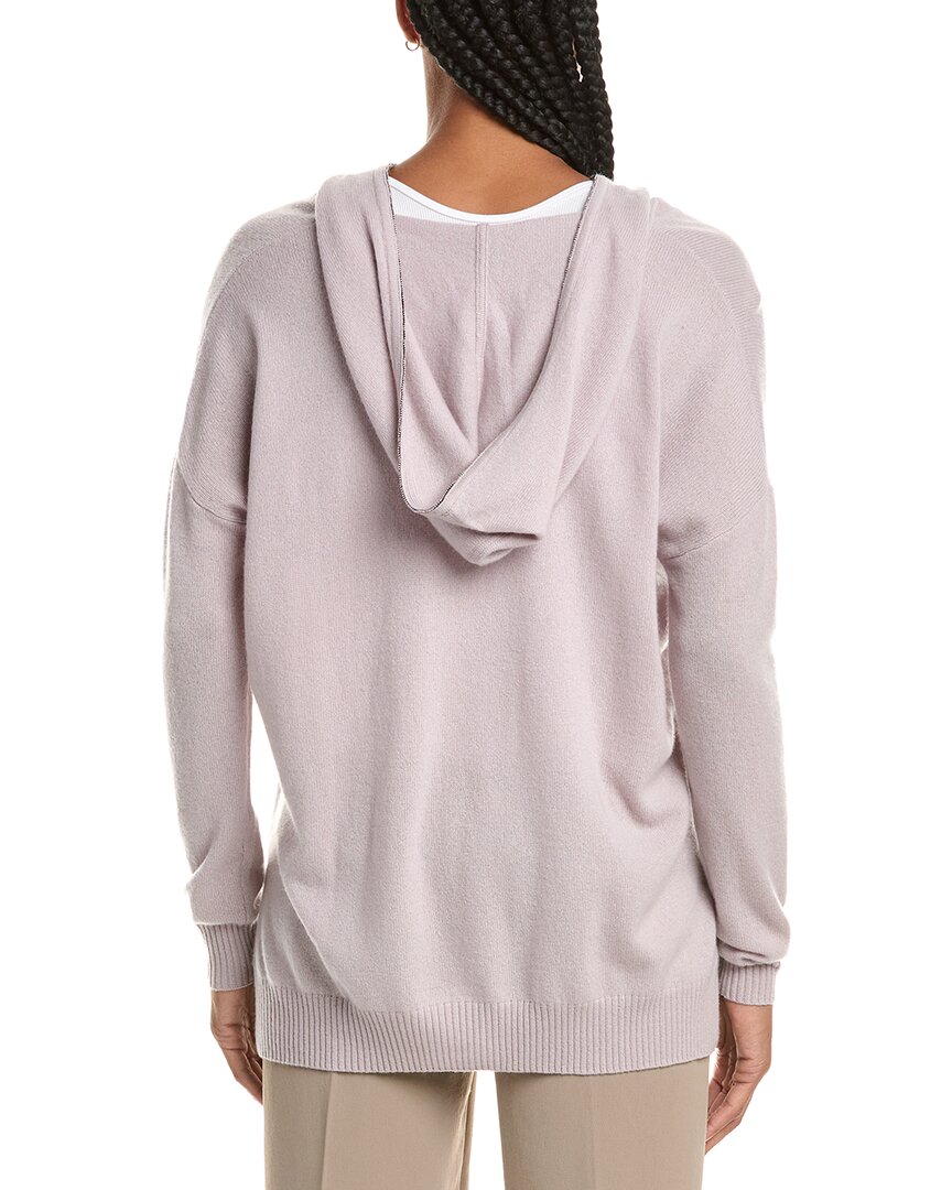 N.Peal Gauzy Metal Edge 100% Cashmere Hoodie