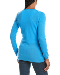 N.PEAL N.Peal Gauzy V-Neck 100% Cashmere Cardigan