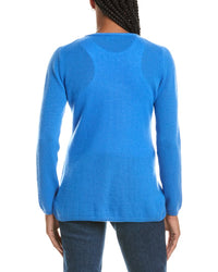 N.PEAL N.Peal Gauzy V-Neck 100% Cashmere Cardigan
