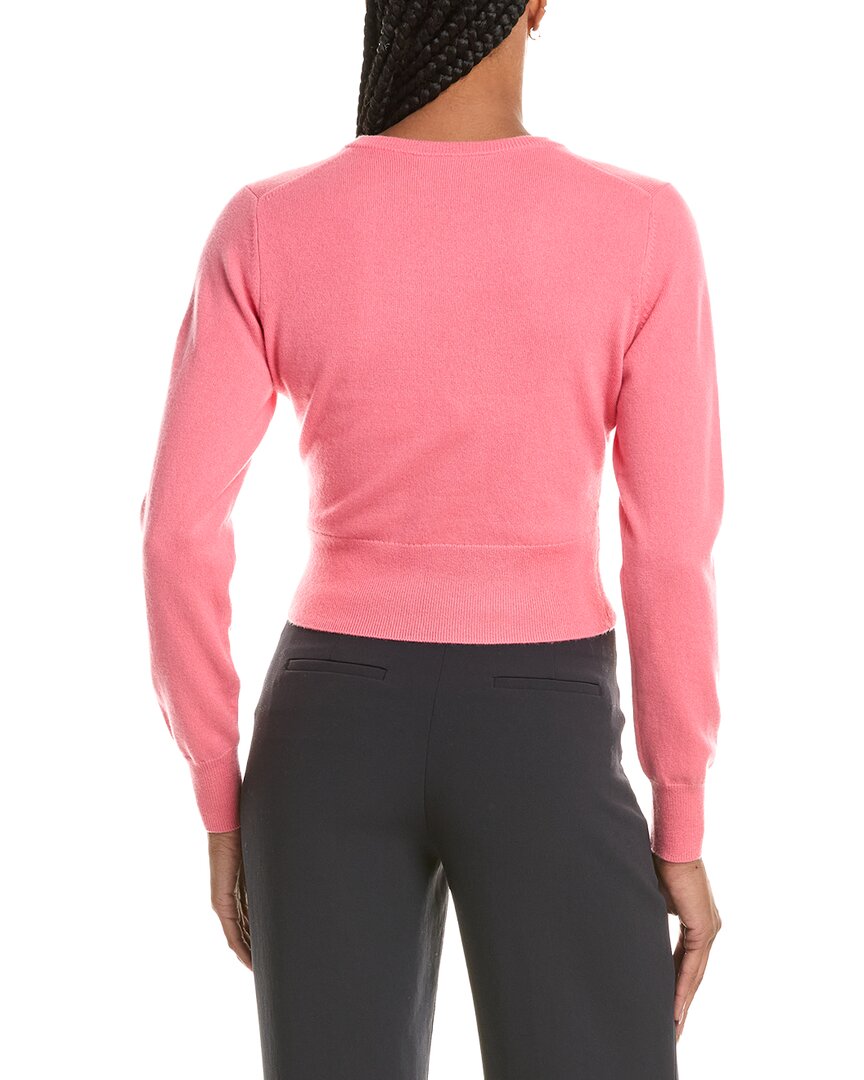 N.PEAL N.Peal Crop V-Neck 100% Cashmere Sweater