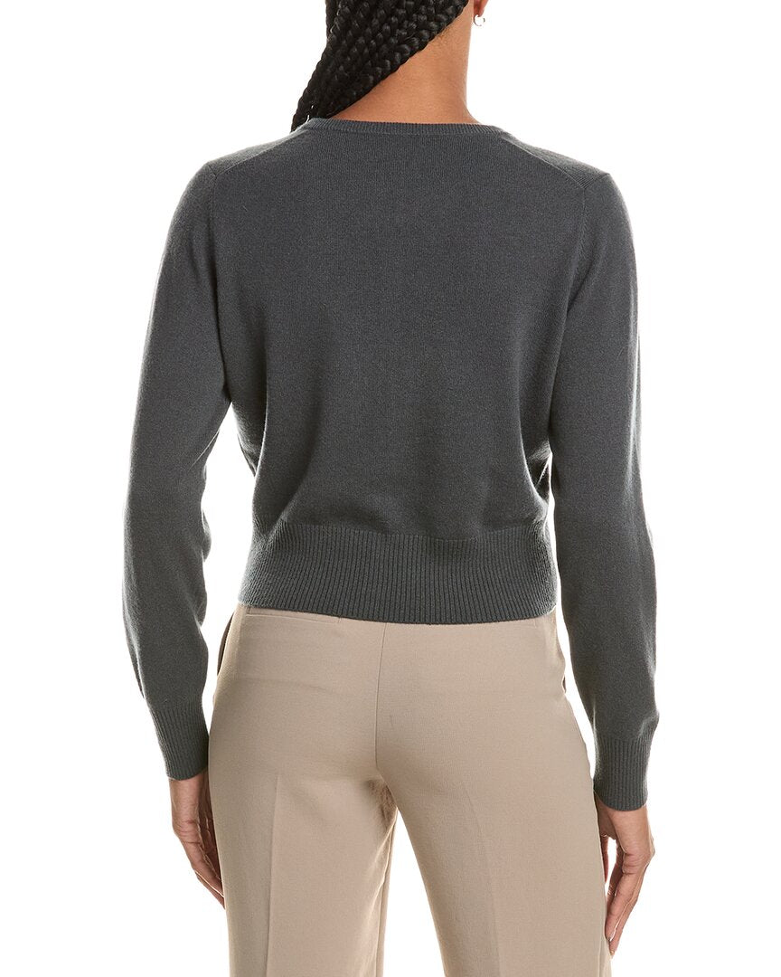 N.Peal Ivy Cropped 100% Cashmere Cardigan
