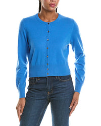N.Peal Ivy Cropped 100% Cashmere Cardigan